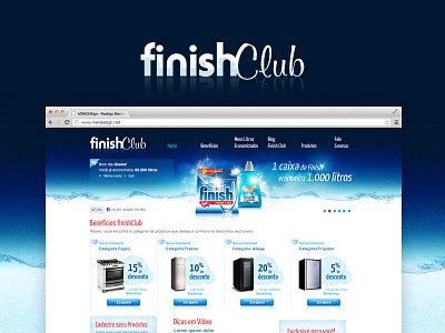 FinishClub Site Concept interface mendesign presentation site web website