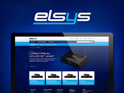 Elsys Website Concept interface mendesign presentation site web website