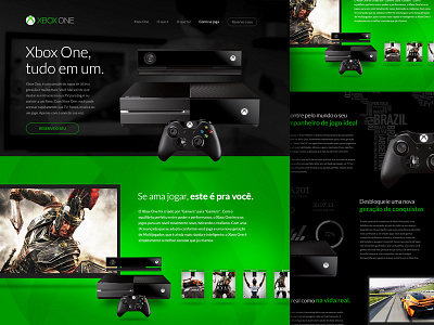 Xbox One Website - Redesign (WIP) game landing page layout microsoft redesign screenshots ui user interface website xbox one