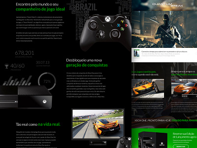 Xbox One Website - Redesign (WIP) game landing page layout microsoft redesign screenshots ui user interface website xbox one