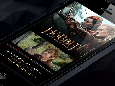 Mobile Rich Media Ad - Hobbit ad advertising banner design hobbit mobile movie rich media