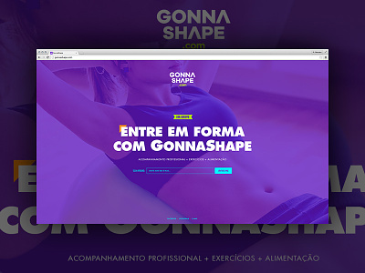 Coming Soon Page - GonnaShape fitness gonnashape interface site soon soon page sports web website