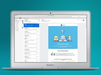 Job Security Email design desktop email responsive ux