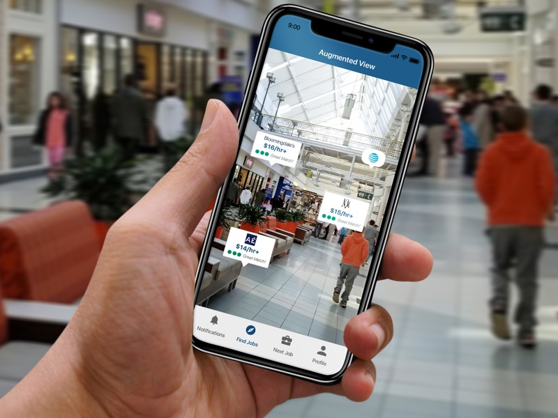 Augmented Reality Job List Map by Hali Berry on Dribbble