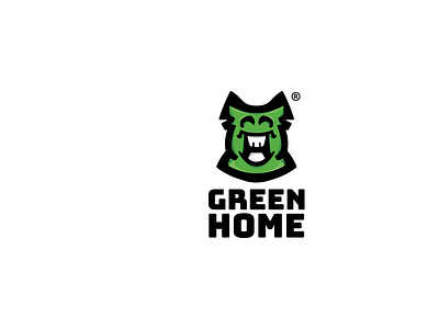 Green Home Mascot logo