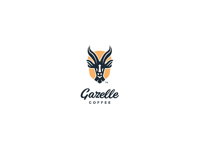 Gazelle Branding branding flat illustration typography vector