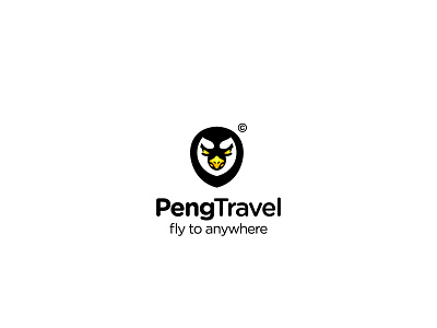 PengTravel branding flat icon illustration illustrator logo