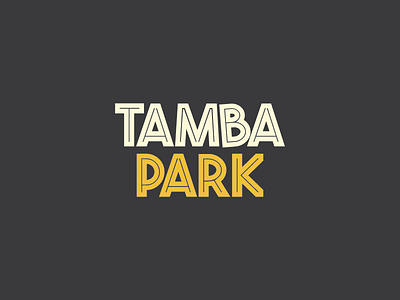 Tamba Park Logo branding lettering logo typography