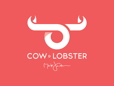 Cow & Lobster branding logo restaurant