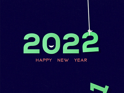 2022 2022 happy new year illustration typography vector