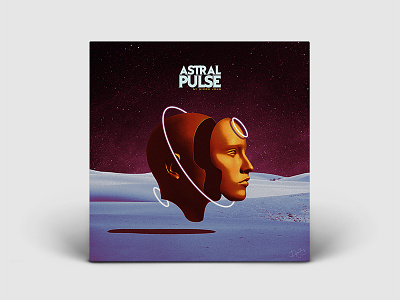 Astral Pulse - Version 2 3d album cover anatomy artwork cd packaging contemporary modern pop cover record label retro science fiction space