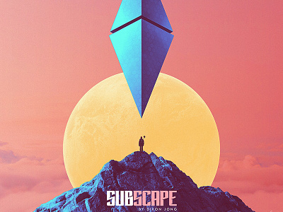 Subscape (Close-up) album cover artwork beautiful cd packaging color famous futuristic minimal moon record label space sun