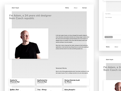 Portfolio Iteration III cv czech designer mobile portfolio resume web