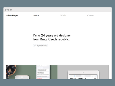 Portfolio Iteration IV. cv czech designer mobile portfolio resume web