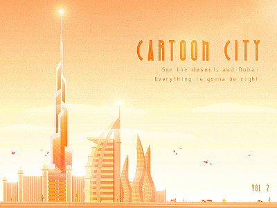 Cartooncity.vol2 cartoon cartooncity color desert dubai orange yellow