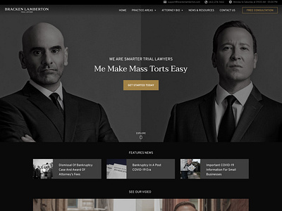 Lawyer & Attorney Landing Page Design