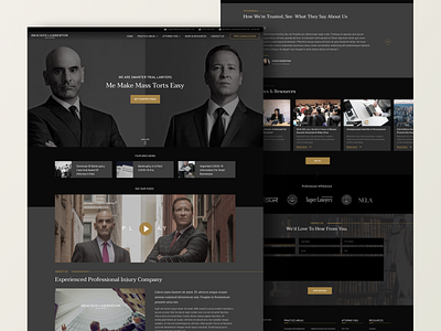 Lawyer & Attorney Landing Page Design