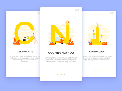 Guide pages - About CNI design guide page illustration product ui