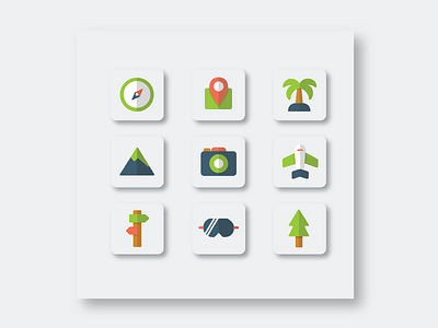 Travelling Icon flat icon iconography icons iconset ilustration product travelling