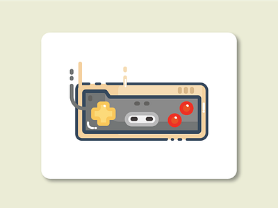 Gameboy flat icon ilustration product