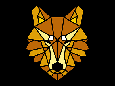 Wolf Line clean line logo vector wolf wolf head