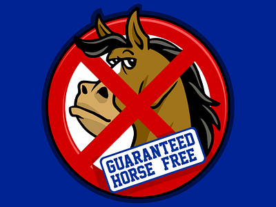 Horse Free funny horse logo vector