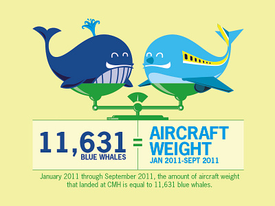 Whales/Aircraft infographic