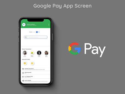 Google Pay App Screen Redesign