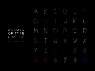 36 DAYS OF TYPE 2020 - 07 36daysoftype 36daysoftype07 adobeillustator font rishaaart type typography