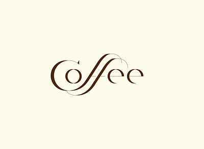 Coffee art design graphicdesign illustration letter logo rishaaart type typography vector