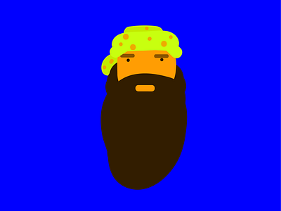 Beard-man illustration vector