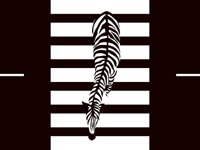 Zebra On Line design illustration vector