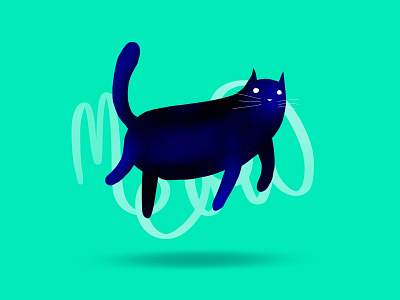 Meow 3 design illustration procreate typography