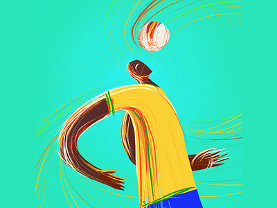 Game Changer brazil football illustration