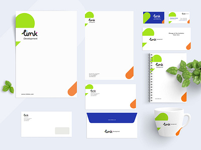 Link Development Branding branding brochures design illustration logo vector