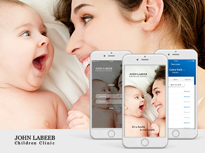 Clinic Mobile app children care medical care