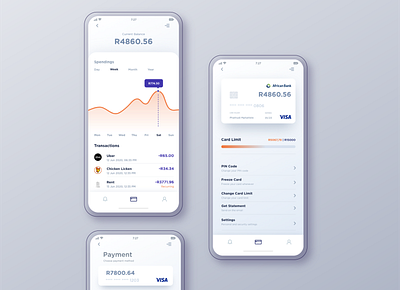 Banking App Behance 02 bank app banking app design finance app ui ux uidesign uiux ux