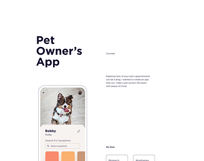 Pet owners App pet app uiux xd design