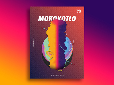 Ko Mokokotlong color design gradation gradients graphic design photoshop poster south africa