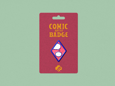 Comic Artist Badge branding design digital education girl power girlscouts refresh