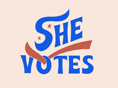 She Votes lettering shevotes typedesign vote