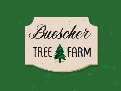 Buescher Tree Farm christmas tree digital hand drawn handlettering holidays type type design