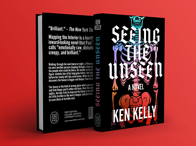Seeing the Unseen Book Jacket book cover book design cover design foil printing print production publishing type typography