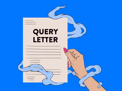 Query Letter banner image comics contracts digital drawing hand illustration letter publishing query letter splash illustration spot illustration