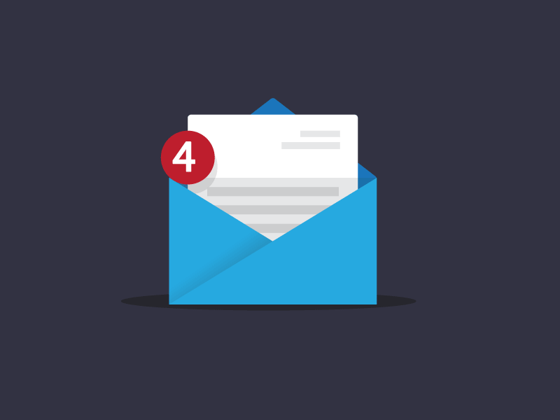 Mail Notifcation email envelope mail ui vector