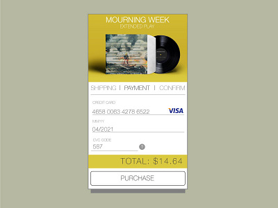 DailyUI Day 002 002 checkout credit card daily dailyui prompt sign up ui