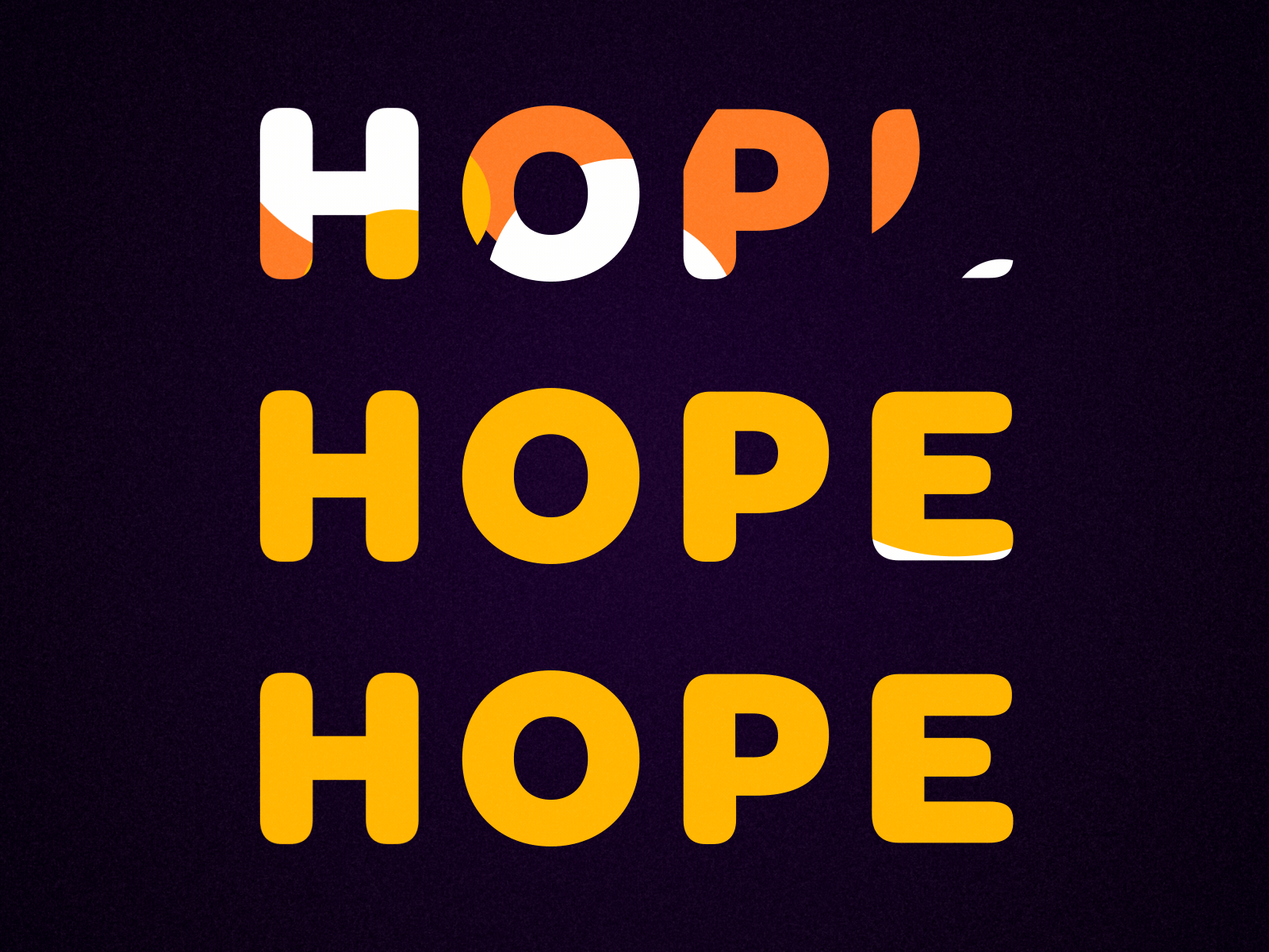 HOPE for 2021 ae after effects animography hope joe biden joekamala kamala harris kinetic motion motion design motion graphic motion graphics typography
