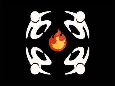 CBILAB Studios Logo Loop animation fire logo loop tribal