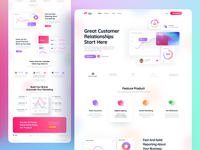 Saas Landing By Mohammad Azizi On Dribbble