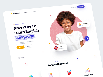 Landing page by Mohammad Azizi on Dribbble